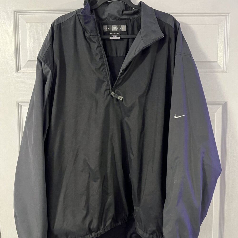 Nike Golf Clima-FIT ½-Zip Pullover Windbreaker Men XL Black/Charcoal